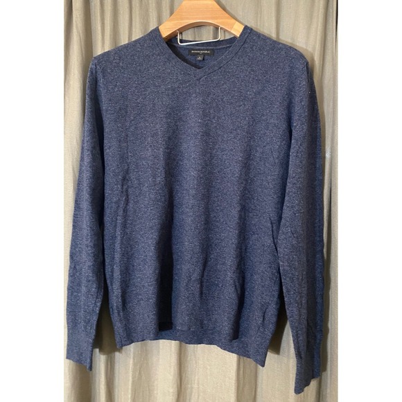 Banana Republic Other - Banana Republic Mens Blue V Neck Long Sleeve‎ Sweater Size Large